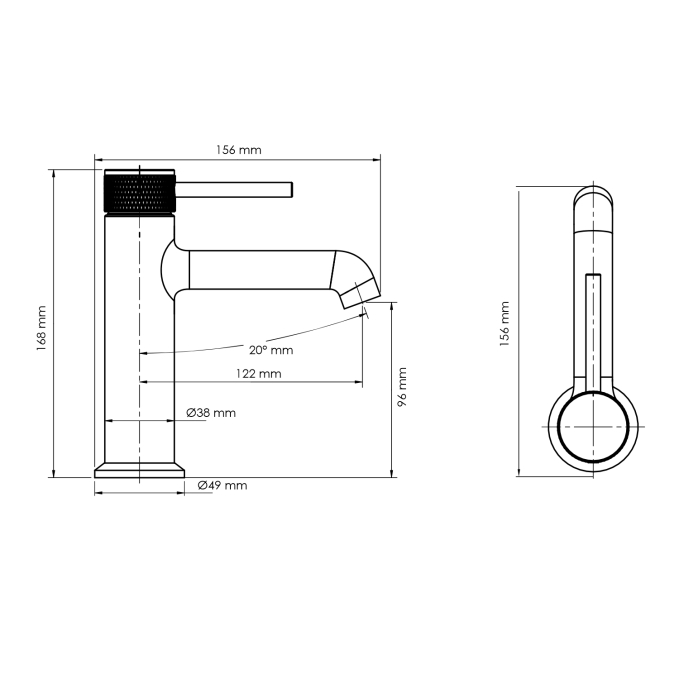 Смеситель для раковины WasserKRAFT Мюриц (Muritz) 9803GR Смеситель для раковины WasserKRAFT Мюриц (Muritz) 9803GR