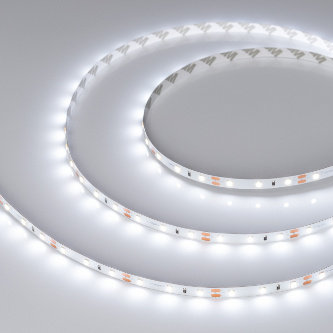 Светодиодная лента RT-A60-8mm 12V White6000 (2 W/m, IP20, 2835, 50m), Arlight, 029752(3), изображение 1 Светодиодная лента RT-A60-8mm 12V White6000 (2 W/m, IP20, 2835, 50m), Arlight, 029752(3), изображение 1