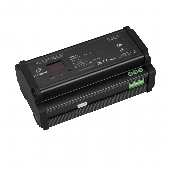 Диммер SMART-TRIAC-DIM-DIN (230V, 6A), Arlight, 033761, изображение 1 Диммер SMART-TRIAC-DIM-DIN (230V, 6A), Arlight, 033761, изображение 1