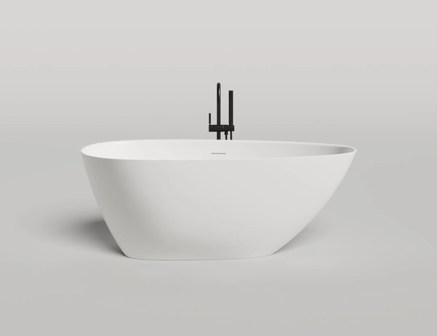 Ванна из литьевого камня Salini Paola 160x80 1015103G белая глянцевая отдельно стоящая
