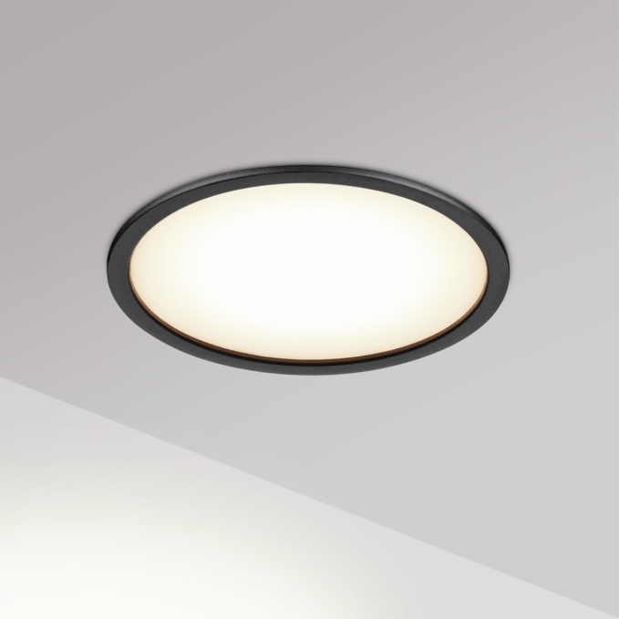 Светильник встраиваемый с переключателем цв. температуры IP20 LED 18W 100-265V 3000К/4000К/6000К LANTE WIR NT26 000 NOVOTECH 359880, фото на цветном фоне 2