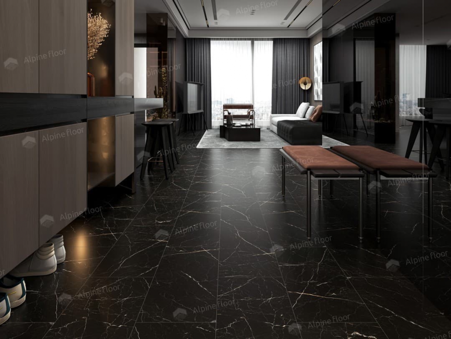Каменный ламинат SPC Alpine Floor Stone Mineral Core Неро, ЕСО 4-27 MC