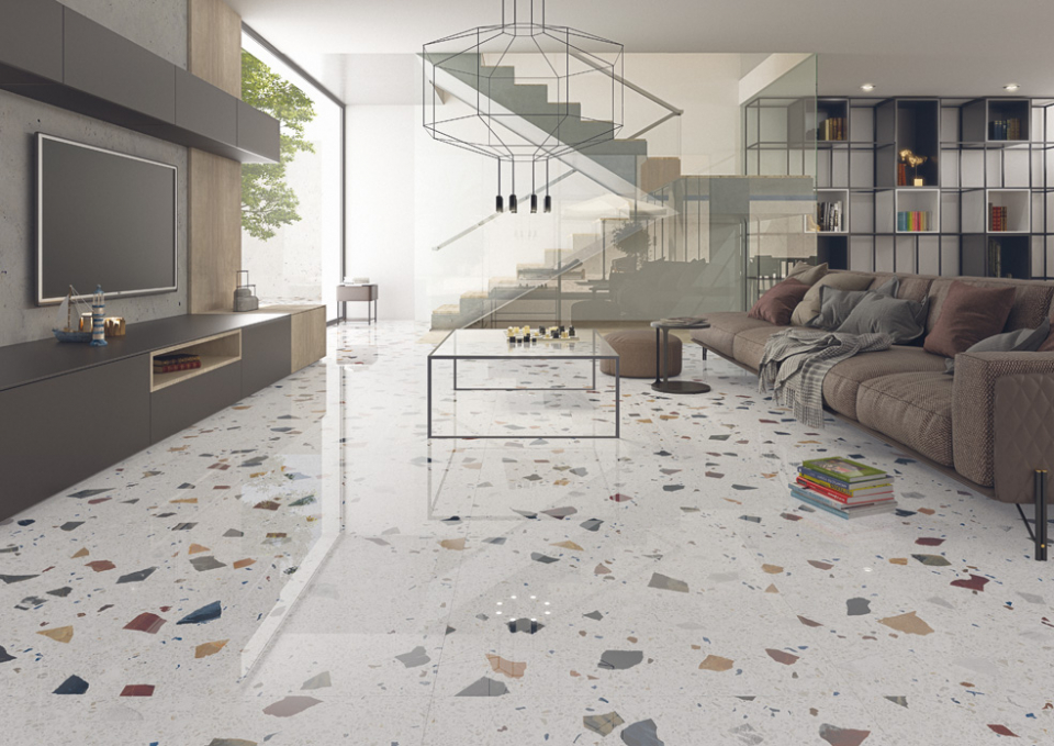 Керамогранит Arcana Ceramica Stracciatella Miscela-R Grafito 80x80 Керамогранит Arcana Ceramica Stracciatella Miscela-R Grafito 80x80
