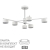 Люстра потолочная LED GX53 6*7W 220V KARINA COMFI LN26 244 LUMION 8241/6C