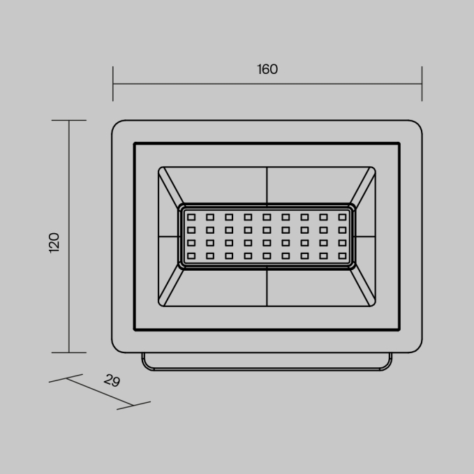 Прожектор Поток / Flood 6500К 10Вт IP 65, FL001-L10B6KSR, изображение 7 Прожектор Поток / Flood 6500К 10Вт IP 65, FL001-L10B6KSR, изображение 7