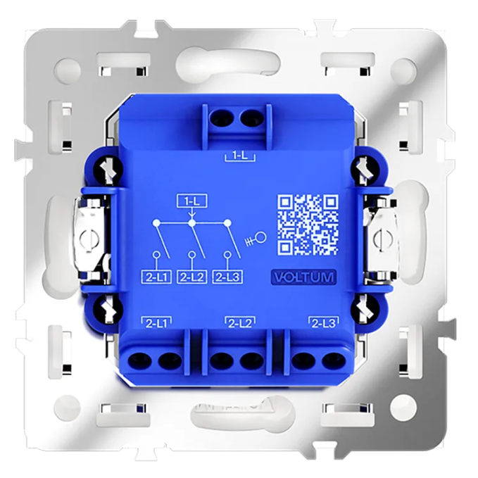 Выключатель встраиваемый VOLTUM S70 трехклавишный 10А, (кашемир), Voltum, VLS030103 Выключатель встраиваемый VOLTUM S70 трехклавишный 10А, (кашемир), Voltum, VLS030103