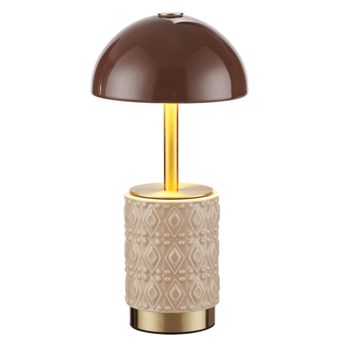Настольная лампа беспроводная LED*3W 3000K LULU L-VISION Настольная 010 ODEON LIGHT 5453/3TL, фото на белом фоне