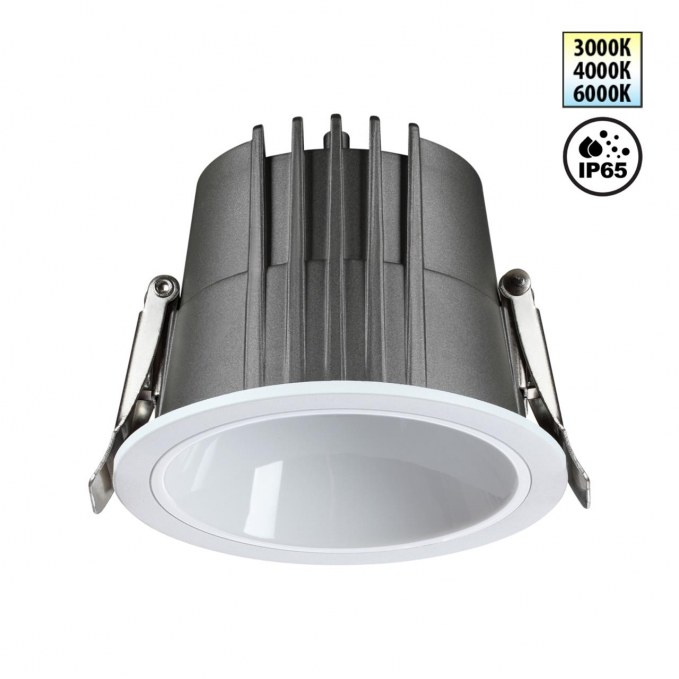 Светильник встраиваемый с переключателем цв. температуры IP65 LED 10W 170-265V 3000К/4000К/6000К LANG SPOT NT24 510 NOVOTECH 359424, изображение 1 Светильник встраиваемый с переключателем цв. температуры IP65 LED 10W 170-265V 3000К/4000К/6000К LANG SPOT NT24 510 NOVOTECH 359424, изображение 1