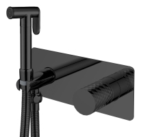 Смеситель гигиенический Boheme Stick 127-BB черный матовый
