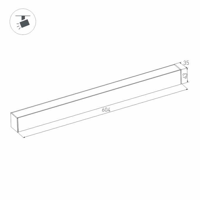Светильник MAG-FLAT-45-L605-18W Day4000 (BK, 100 deg, 24V), Arlight, 026955, изображение 3 Светильник MAG-FLAT-45-L605-18W Day4000 (BK, 100 deg, 24V), Arlight, 026955, изображение 3