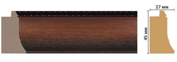 Багет Decomaster FM18-4, 45x27x2850 мм