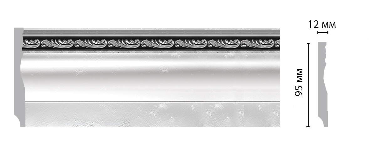Плинтус напольный Decomaster 153-63 ШК/18, 95x12x2400 мм Плинтус напольный Decomaster 153-63 ШК/18, 95x12x2400 мм
