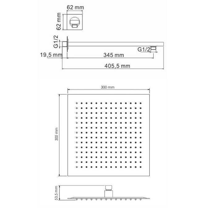 Душевая система WasserKRAFT A172071 Душевая система WasserKRAFT A172071