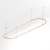Основание ART-APRIORI-OVAL-ROD-800-4000x1000 (GD), Arlight, 054531