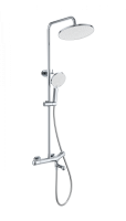 Душевая стойка со смесителем Wonzon & Woghand T-1000 WW-B3057-A-CR хром глянцевая с термостатом Душевая стойка со смесителем Wonzon & Woghand T-1000 WW-B3057-A-CR хром глянцевая с термостатом