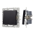 Механизм выключателя одноклавишный проходной SWT-MKP1-PL-BK (250V, 16A), Arlight, 043715