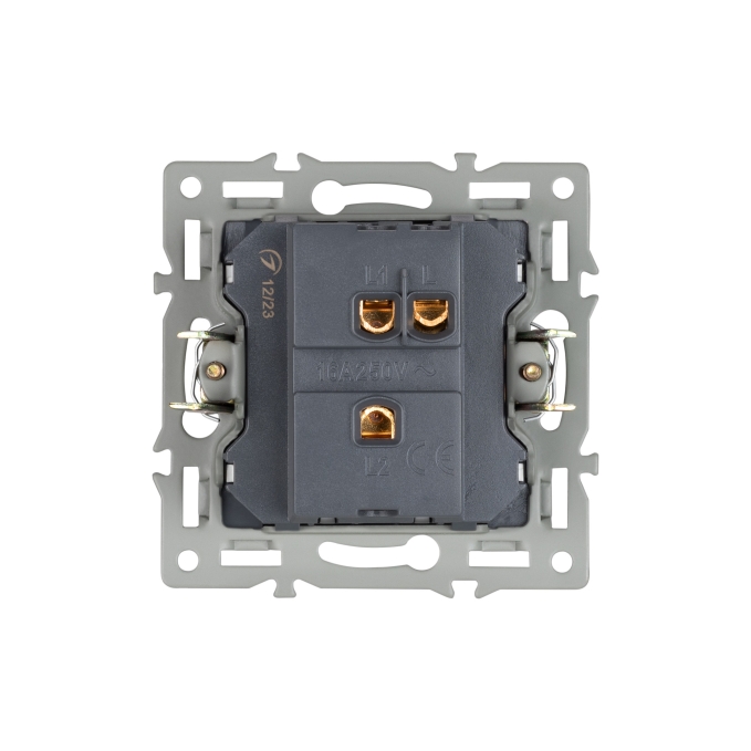 Механизм выключателя одноклавишный проходной SWT-MKP1-PL-BK (250V, 16A), Arlight, 043715, изображение 2 Механизм выключателя одноклавишный проходной SWT-MKP1-PL-BK (250V, 16A), Arlight, 043715, изображение 2