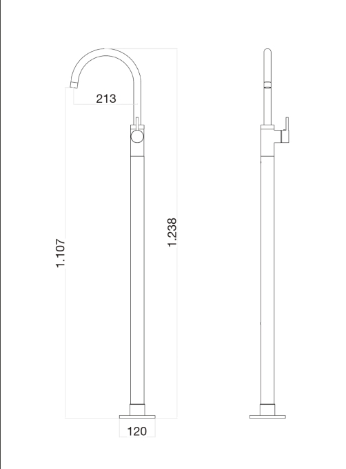 Смеситель напольный Webert Rimini RI832101560 черный матовый Смеситель напольный Webert Rimini RI832101560 черный матовый