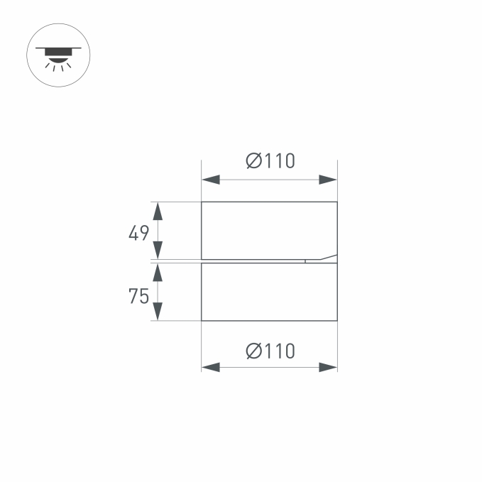 Светильник SP-RONDO-FLAP-R110-25W Day4000 (WH, 110 deg), Arlight, 028160, изображение 6