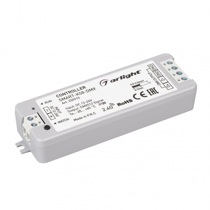 Контроллер SMART-K58-DMX (12-24V, 2.4G), Arlight, 030915, изображение 1 Контроллер SMART-K58-DMX (12-24V, 2.4G), Arlight, 030915, изображение 1