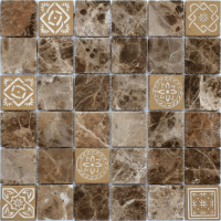 Мозаика Caramelle (LeeDo Ceramica) Art Emperador Dark Mat 300x300 (чип 48x48x8 мм) Мозаика Caramelle (LeeDo Ceramica) Art Emperador Dark Mat 300x300 (чип 48x48x8 мм)