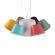Подвесной светильник Тинт E14x9, Freya, FR5179PL-06W