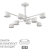 Люстра потолочная LED GX53 8*7W 220V KARINA COMFI LN26 244 LUMION 8241/8C