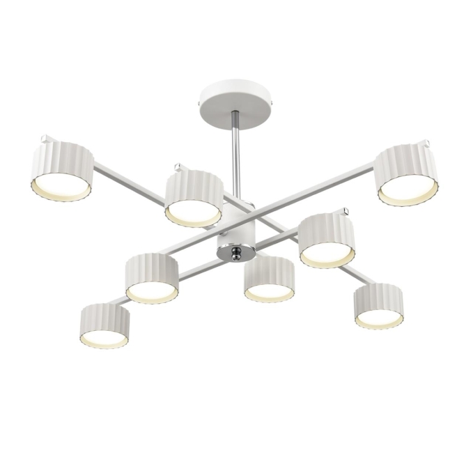 Люстра потолочная LED GX53 8*7W 220V KARINA COMFI LN26 244 LUMION 8241/8C, фото на цветном фоне 2 Люстра потолочная LED GX53 8*7W 220V KARINA COMFI LN26 244 LUMION 8241/8C, фото на цветном фоне 2