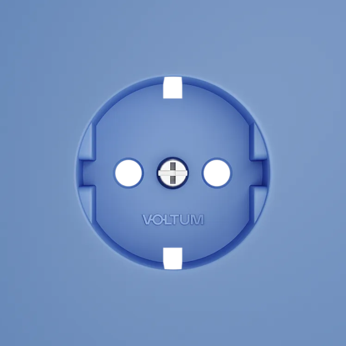 Накладка для розетки с заземлением, S70 (деним), Voltum, VLS000615 Накладка для розетки с заземлением, S70 (деним), Voltum, VLS000615