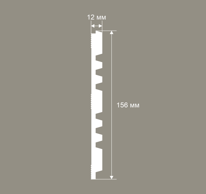 Стеновая панель Cosca Decor RP021, 156х12x2800 мм, Экополимер Стеновая панель Cosca Decor RP021, 156х12x2800 мм, Экополимер