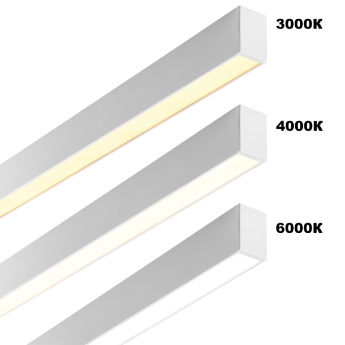 Светильник линейный светодиод. с переключ. цв. температуры IP20 LED 20W 220-240V 3000К/4000К/6000К FATTO OVER NT25 068 NOVOTECH 359602, фото на белом фоне