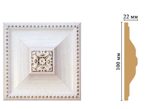 Вставка цветная Decomaster D209-118, 100x100x22 мм Вставка цветная Decomaster D209-118, 100x100x22 мм