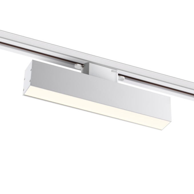 Светильник трековый однофазный трехжильный IP20 LED 4000K 18W 220V ITER PORT NT22 272 NOVOTECH 358850, фото на белом фоне Светильник трековый однофазный трехжильный IP20 LED 4000K 18W 220V ITER PORT NT22 272 NOVOTECH 358850, фото на белом фоне