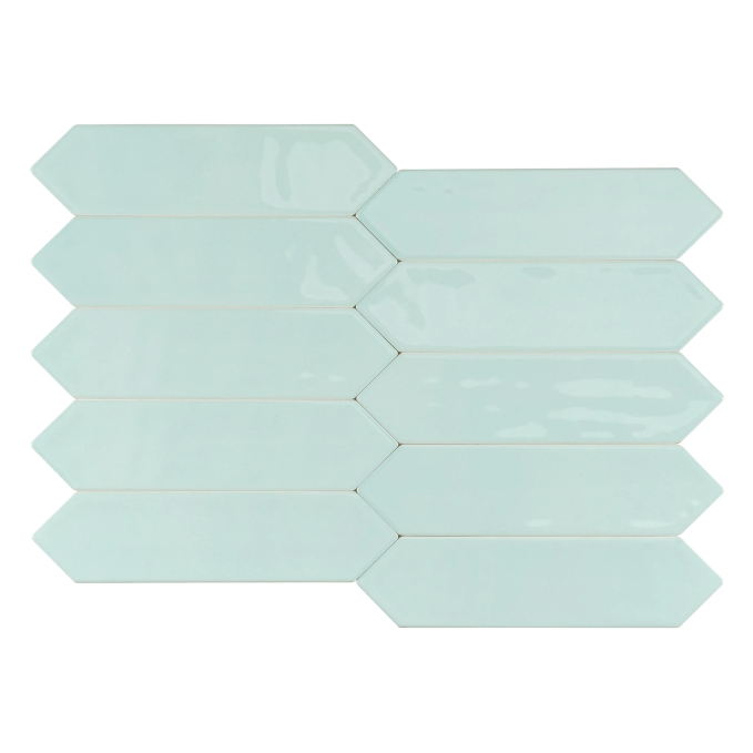 Настенная плитка Smile Tile Picket Aqua 7.5x30 Настенная плитка Smile Tile Picket Aqua 7.5x30