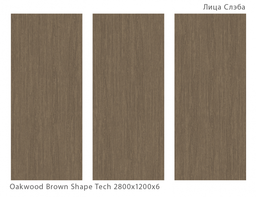 Керамический слэб StaroSlabs Matt Oakwood Brown Shape Tech 120x280 Керамический слэб StaroSlabs Matt Oakwood Brown Shape Tech 120x280