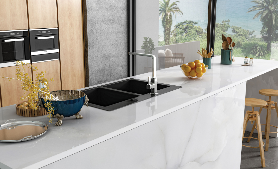 Керамогранит Starotech Polished Onyx Ice 80x240 Керамогранит Starotech Polished Onyx Ice 80x240