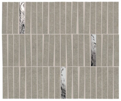 Мозаика Atlas Concorde Boost Mineral Grey Mosaico Domino Lux 35x29.2, AIHI