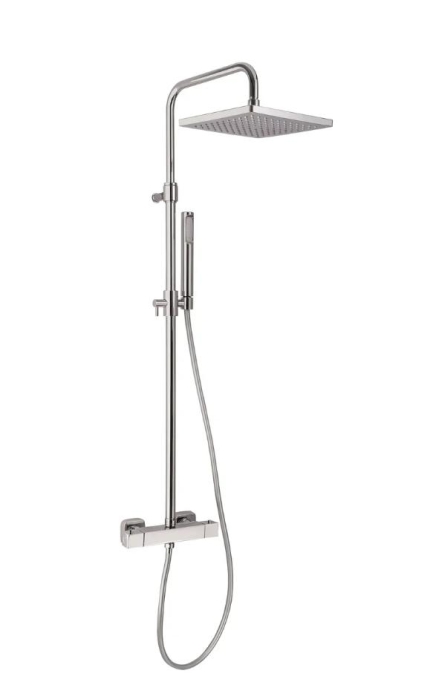Душевая стойка со смесителем Webert Pegaso PE980507015METAL хром глянцевая с термостатом