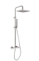 Душевая стойка со смесителем Webert Pegaso PE980507015METAL хром глянцевая с термостатом