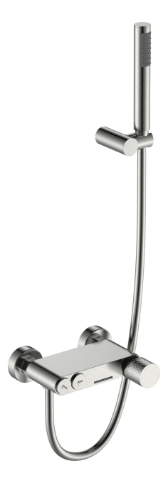 Смеситель для ванны с душем Boheme Stick 123-NB никель