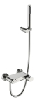 Смеситель для ванны с душем Boheme Stick 123-NB никель