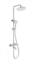 Душевая стойка со смесителем Wonzon & Woghand Capsule WW-B3031-A1-CR хром глянцевая с термостатом Душевая стойка со смесителем Wonzon & Woghand Capsule WW-B3031-A1-CR хром глянцевая с термостатом