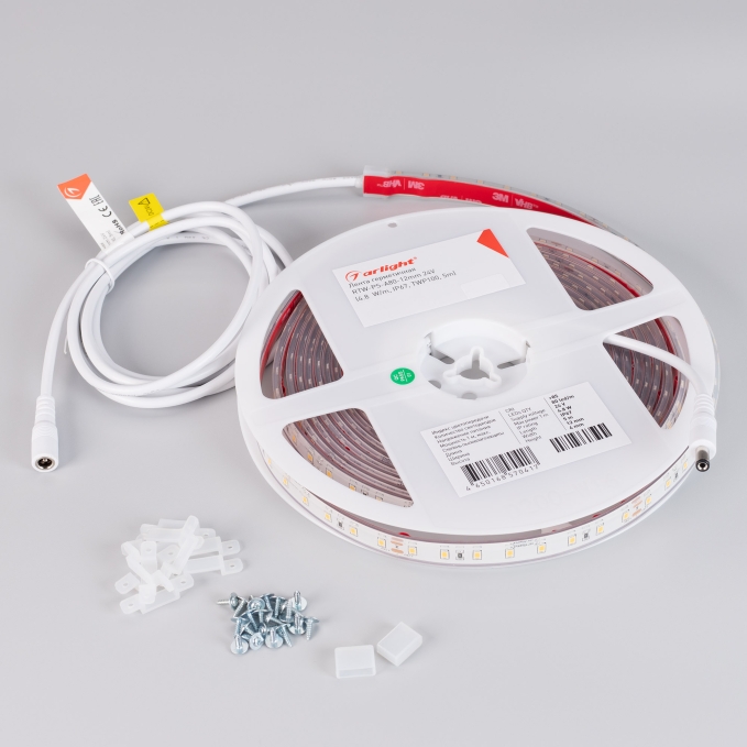 Светодиодная лента герметичная RTW-PS-A80-12mm 24V Warm3500 (4.8 W/m, IP67, TWP100, 5m), Arlight, 045162, изображение 2 Светодиодная лента герметичная RTW-PS-A80-12mm 24V Warm3500 (4.8 W/m, IP67, TWP100, 5m), Arlight, 045162, изображение 2