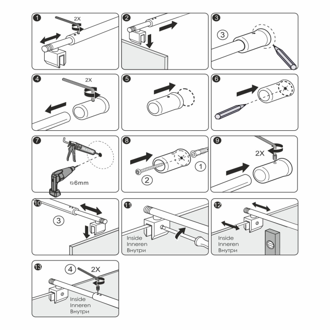 Фиксатор панели WasserKRAFT FIX-BN-01 Фиксатор панели WasserKRAFT FIX-BN-01