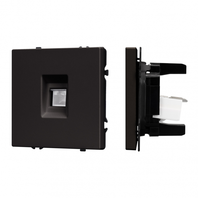 Механизм компьютерной розетки SCT-NOBE-MPC1-SFPL-BK (RJ-45, CAT6), Arlight, 054305, изображение 1 Механизм компьютерной розетки SCT-NOBE-MPC1-SFPL-BK (RJ-45, CAT6), Arlight, 054305, изображение 1