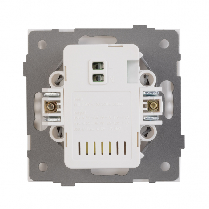 Механизм USB розетки SCT-TENDO-MUAC-SFPL-GD (5V, 3A, QC3), Arlight, 054537, изображение 3 Механизм USB розетки SCT-TENDO-MUAC-SFPL-GD (5V, 3A, QC3), Arlight, 054537, изображение 3