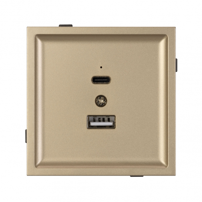 Механизм USB розетки SCT-TENDO-MUAC-SFPL-GD (5V, 3A, QC3), Arlight, 054537, изображение 4 Механизм USB розетки SCT-TENDO-MUAC-SFPL-GD (5V, 3A, QC3), Arlight, 054537, изображение 4