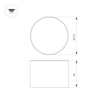 Светильник SP-CYLINDO-R160-18W Warm3000 (WH, 110 deg, 230V), Arlight, 043962 Светильник SP-CYLINDO-R160-18W Warm3000 (WH, 110 deg, 230V), Arlight, 043962