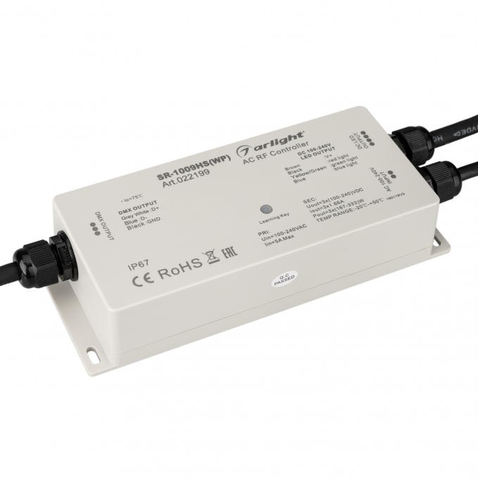 Контроллер SR-1009HSWP (230V, 3x1.66A), Arlight, 022199, изображение 1 Контроллер SR-1009HSWP (230V, 3x1.66A), Arlight, 022199, изображение 1