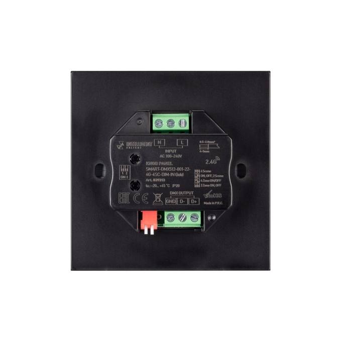 INTELLIGENT ARLIGHT Кнопочная панель SMART-DMX512-801-22-4G-4SC-DIM-IN Gold (230V, 2.4G), Arlight, 039313, изображение 4 INTELLIGENT ARLIGHT Кнопочная панель SMART-DMX512-801-22-4G-4SC-DIM-IN Gold (230V, 2.4G), Arlight, 039313, изображение 4